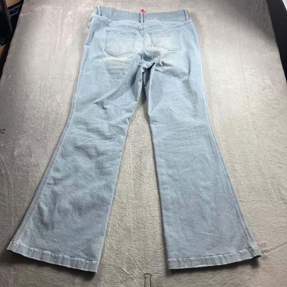 Spanx Flare Jeans Light Wash Pull On High Rise Denim 20348R Womens Size 2XL Tall - Picture 10 of 12